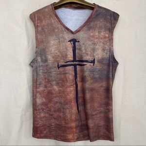 Mens tank top, sleeveless, sword graphic